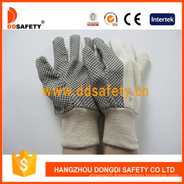 Polka Gloves Black Dots Garden Gloves Safety Working Glove (DCD301)